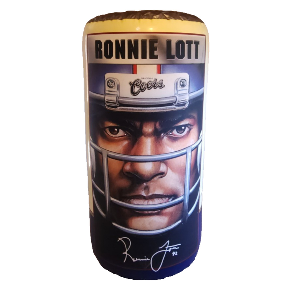 Vintage Coors Beer Ronnie Lott Inflatable Sign Grid Iron Warriors Bar Man Cave